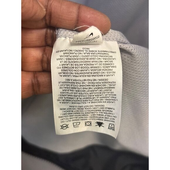 Nike Windrunner Black & Gray Colorblock Full Zip Hooded Jacket L - Picture 10 of 11